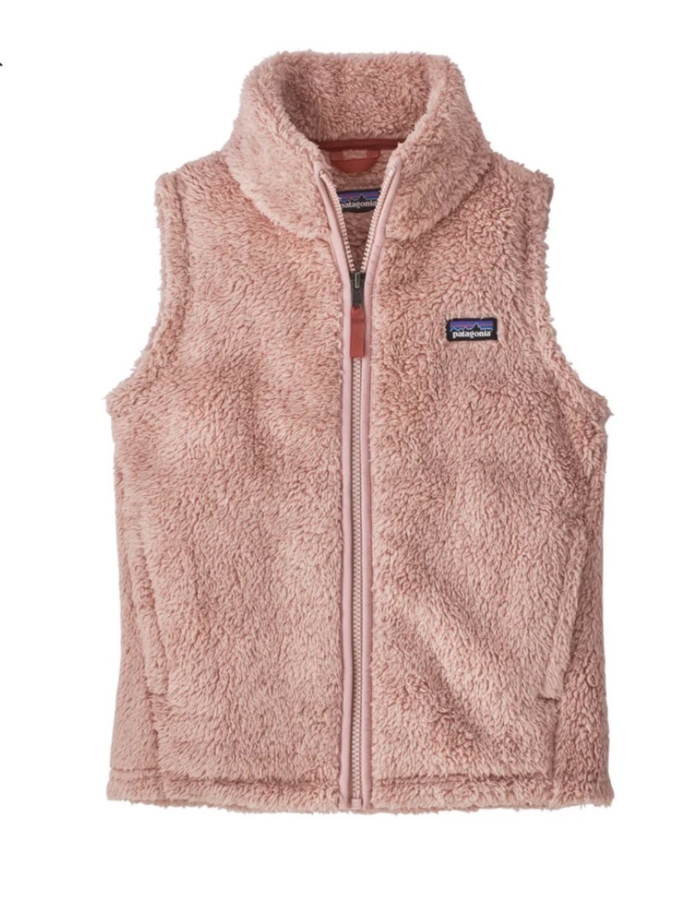 Patagonia Girls' Los Gatos Vest in Fuzzy Mauve Sz L